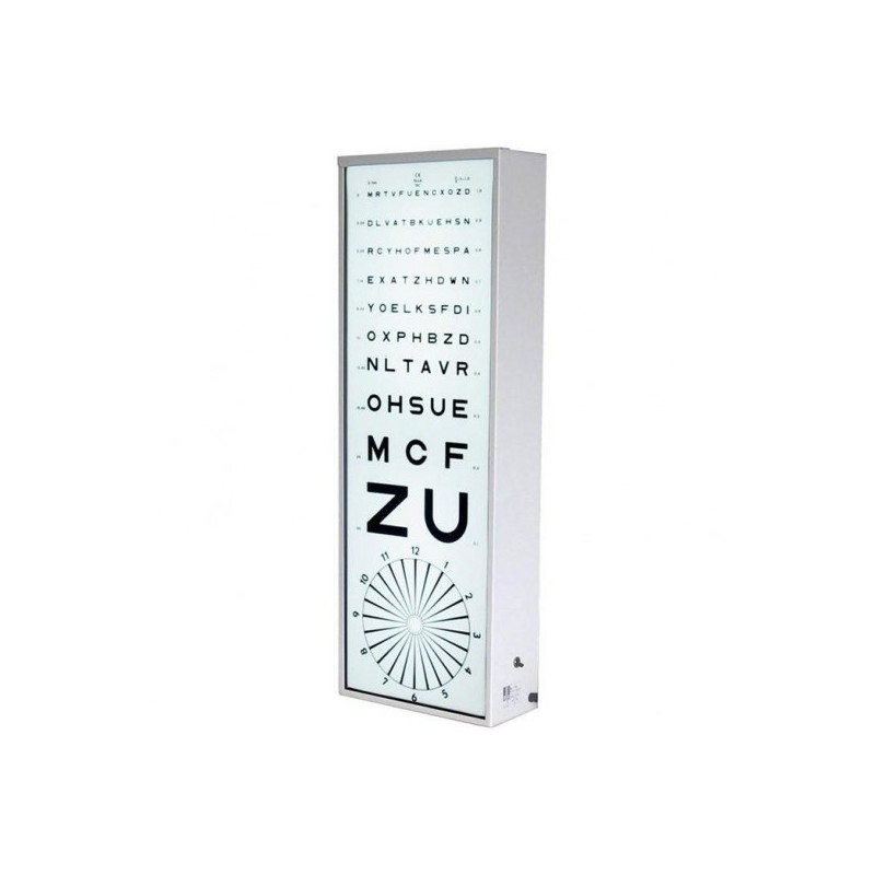 Echelle optométrique lumineuse Monoyer 5m Echelle optométrique lumineuse Monoyer 5m