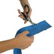 Pansement à découper plastique bleu détectable 6cm x 1m