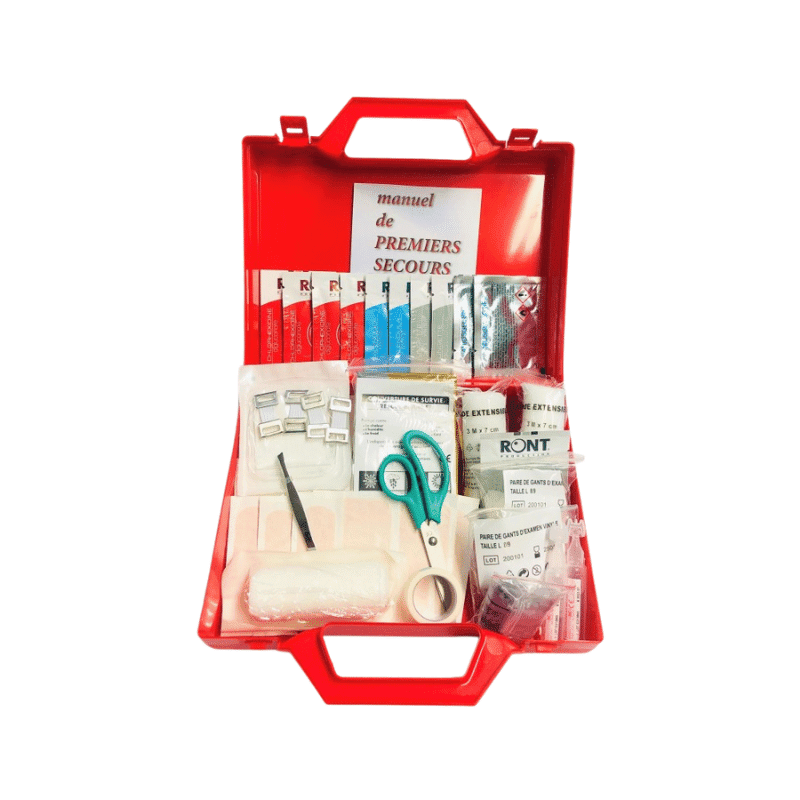 Boutique de 1er Secours - Trousse de secours industrie jusqu'à 5 personnes Boutique de 1er Secours - Trousse de secours industrie jusqu'à 5 personnes