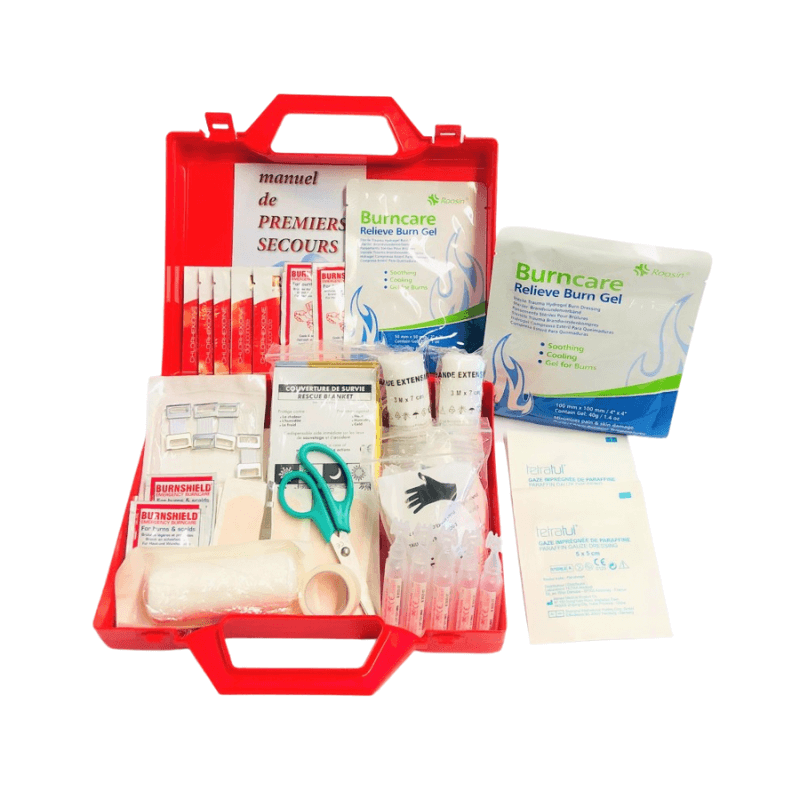 Boutique de 1er Secours - Trousse de secours urgence brûlure jusqu'à 5 personnes Boutique de 1er Secours - Trousse de secours urgence brûlure jusqu'à 5 personnes