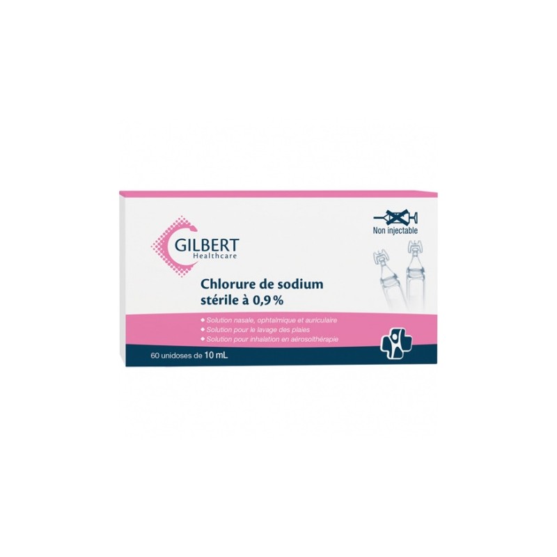 Sérum Physiologique Gilbert 10 ml par 60