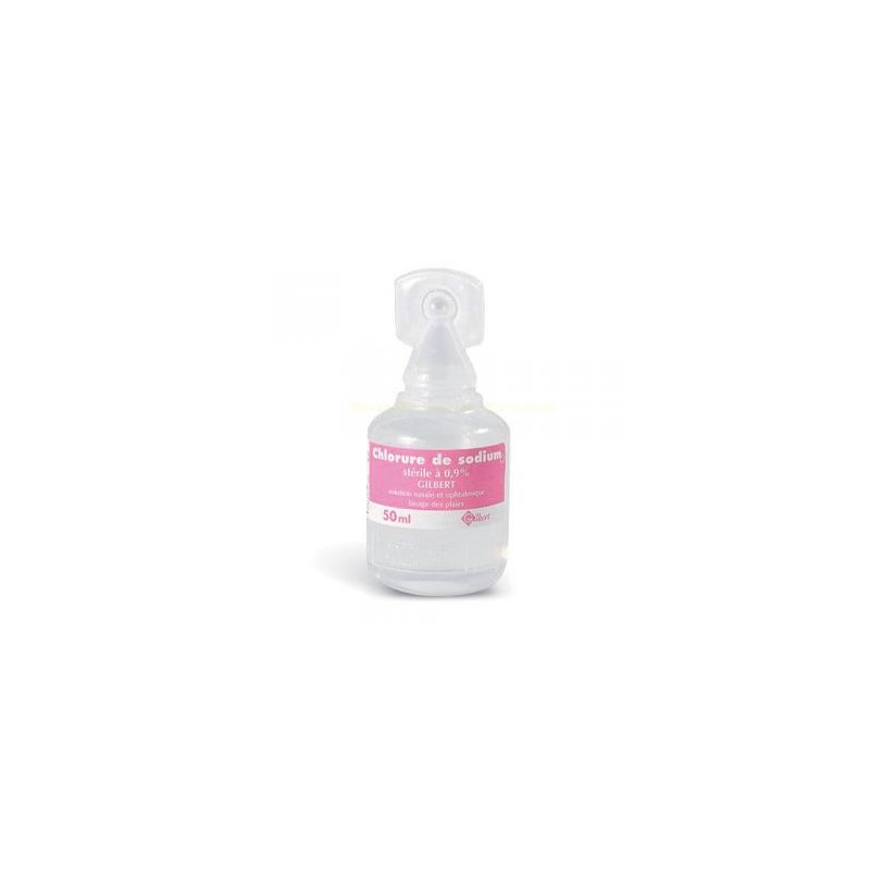 Sérum physiologique Gilbert 50 ml par 32 - Nettoyage oculaire et nasal Sérum physiologique Gilbert 50 ml par 32 - Nettoyage oculaire et nasal