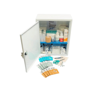 Armoire à pharmacie garnie 10 personnes 1 étagère métal