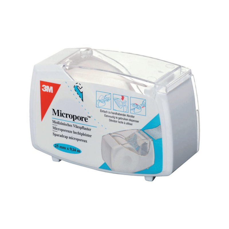 Sparadrap microporeux avec dévidoir 3M