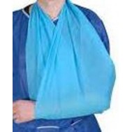 Echarpe triangulaire bleue dite " de mayor"
