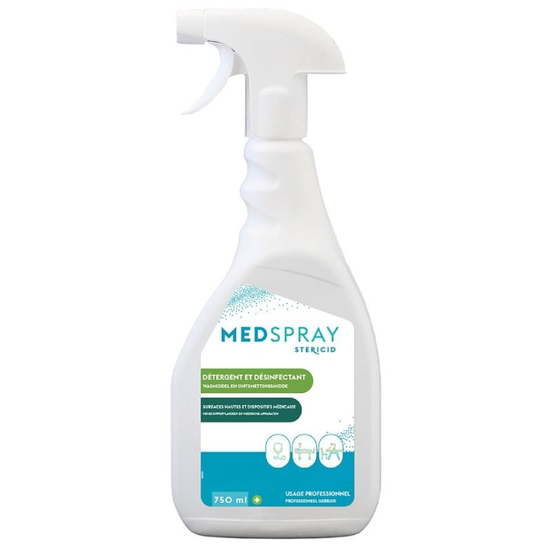 Spray VIRUCIDE détergent désinfectant MEDSPRAY STERICID