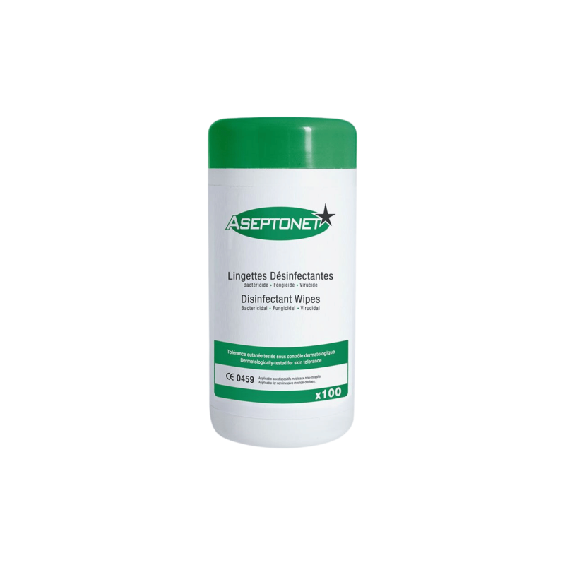 Lingettes désinfectantes Steridis boite de 100 Lingettes désinfectantes Steridis boite de 100