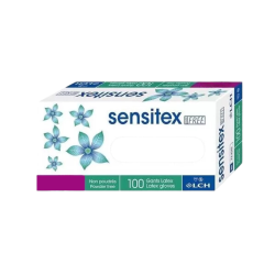 Gants latex non poudrés Sensitex boite de 100