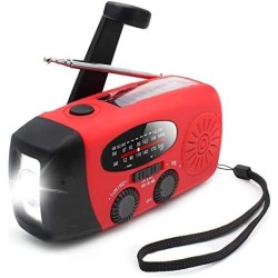 Radio dynamo solaire avec alarme - 123 Secours