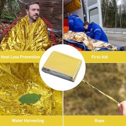 Couverture de survie Adulte - Isothermique & Imperméable - 123 Secours