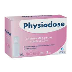 Sérum physiologique Gilbert 50 ml par 32 - Nettoyage oculaire et nasal