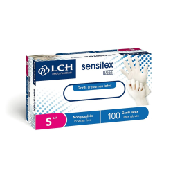 Gants latex non poudrés Sensitex boite de 100