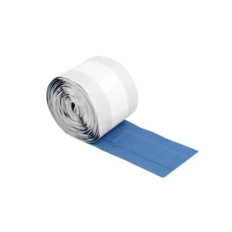 Pansement à découper plastique bleu détectable 8cm x 1m