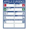 Panneaux numéros d'urgence
