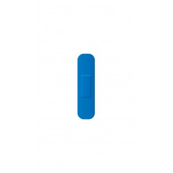 Boutique de 1er Secours - Pansement plastique bleu détectable 7.2cm x 1.9cm