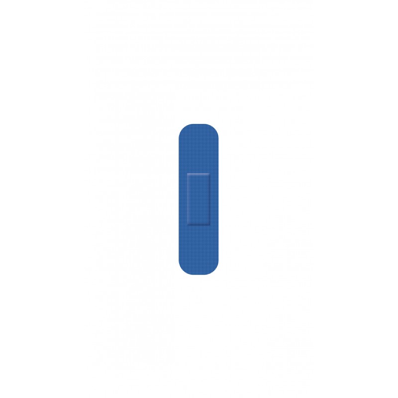 Boutique de 1er Secours - Pansement coton bleu détectable 7.2cm x 1.9cm
