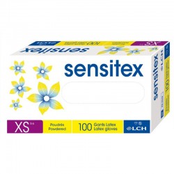 Gants latex poudrés Sensitex boite de 100