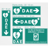 Panneaux signalisation défibrillateur DAE DSA