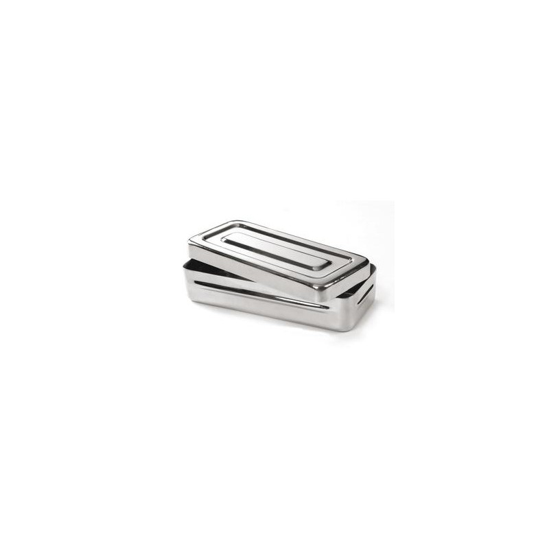 Boite à instrument inox 180mm x 80mm x 40mm