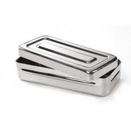 Boite à instrument inox 180mm x 80mm x 40mm