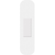 Pansement non tissé blanc 7.2cm x 1.9cm