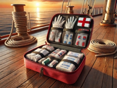 Que doit contenir une trousse de secours sur un bateau ?